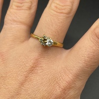Ladies 18ct Yellow Gold Cubic Zirconia Ring