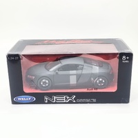 Welly Nex Audi R8 Diecast Model Matte Black Extreme Expression