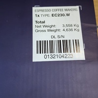 DeLonghi Stilosa EC230.W Espresso and Cappuccino Coffee Maker White