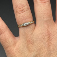 Ladies 10ct Yellow Gold Diamond Ring