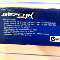 Bezerk US-Audio BZ1000 1000W RMS Monoblock Car Amplifier Bass Boost