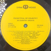 Pocketful Of Country 20 Country Hits Vinyl LP Record Album Dyna House