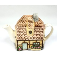 Cottage Style Sweet Home Novelty Teapot Ceramic Decorative Collectible