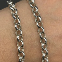 Ladies 925 Sterling Silver Belcher Link Necklace