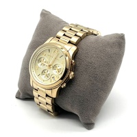 Michael Kors Runway Chronograph Womens Gold Tone Stainless Steel Watch MK5055
