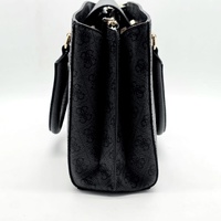 Guess Noelle Girlfriend Logo Bag BG787906 Black with Handles and Shoulder Strap