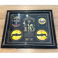 Framed Guns N Roses Appetite for Destruction Memorabilia Art