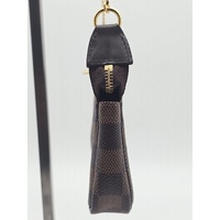 Louis Vuitton Mini Pochette Accessoires Damier Ebene Canvas Pouch Bag
