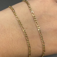 Unisex 9ct Yellow Gold Figaro Link Necklace