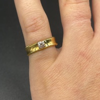 Ladies 18ct Yellow Gold Natural Diamond Ring