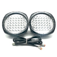 Kings 9 Inch LED Spotlights Pair Driving Lights with Wiring Harness