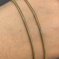 Ladies 9ct Yellow Gold Snake Link Necklace