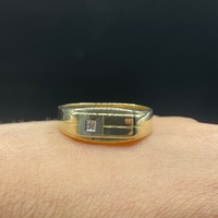Mens 9ct Yellow Gold Signet Ring