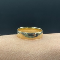 Mens 9ct Yellow Gold Plain Wedding Band Ring
