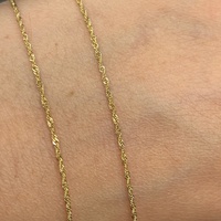 Ladies 9ct Yellow Gold Singapore Twist Link Necklace