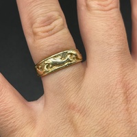 Unisex 14ct Yellow Gold Dolphine Band Ring