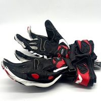Ixon RS Circuit-R Gloves Size M Leather Racing Motorcycle Black White Red