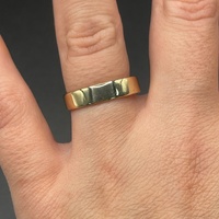Unisex 9ct Yellow Gold Plain Band Ring