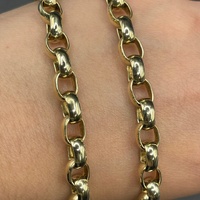 Ladies 9ct Yellow Gold Belcher Link Necklace