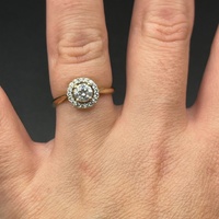 Ladies 9ct Yellow Gold Cubic Zirconia Ring