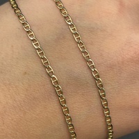 Unisex 9ct Yellow Gold Anchor Link Necklace