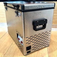 National Luna NLR 50SL Legacy 50L Stainless Dual Fridge Freezer