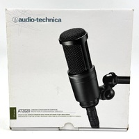 Audio-Technica AT2020 Cardioid Condenser Microphone - Professional Studio Mic Black