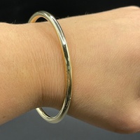Ladies 9ct Yellow Gold Round Bangle