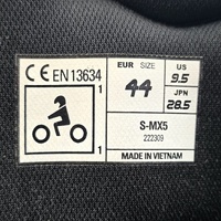 Alpinestars S-MX 5 Motorcycle Boots Black - Size 44 - Road Racing