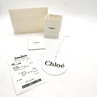 Chloe Paddington Orange Leather Handbag Gold Tone Hardware with Padlock and Key