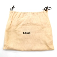 Chloe Orange Pebbled Leather Clutch Bag with Pouch and Card Tag