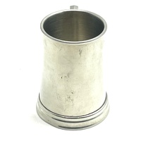 Vintage 1960s Perfection Plate Leadless Pewter Tankard - Mid-Century Beer Mug