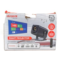 Aiwa FHD Smart LED Projector 1080p WiFi 300 ANSI 130 Inch with Remote Control