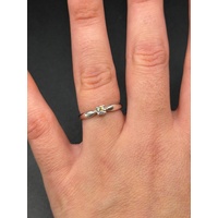 Ladies 10ct White Gold Diamond Engagement Ring