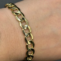 Unisex 9ct Yellow Gold Curb Link Bracelet