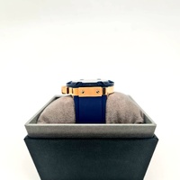 Guess Mens 3 Face Analog Watch Blue Rose Gold W0247G3