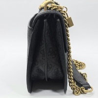 GUESS Black Logo Convertible Crossbody Shoulder Bag Gold Hardware
