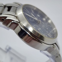 Raymond Weil Geneve Saxo Vintage 90s Automatic Blue Chronograph Mens Watch