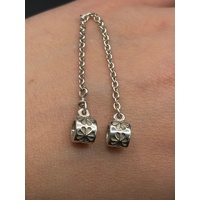 Ladies 925 Sterling Silver Pandora Safety Chain Charm