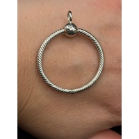 Ladies 925 Sterling Silver Pandora Moments O Pendant