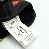 Dainese VR46 Sector Short Cuff Riding Gloves Size S 8 Black Yellow Motorcycle Gloves