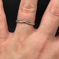 Ladies 9ct White Gold Diamond Band Ring