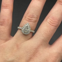 Ladies 9ct Yellow Gold Diamond Cluster Ring