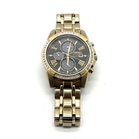 Seiko Le Grand Sport Solar Chronograph V172-0AN0 Black Gold Tone Watch