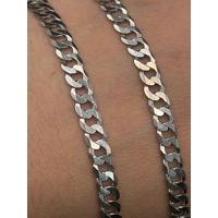 Unisex 925 Sterling Silver Curb Link Necklace
