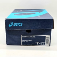ASICS Cosmoracer MD Flash Coral Black Running Shoes G603Y-0690 Size US 7.5