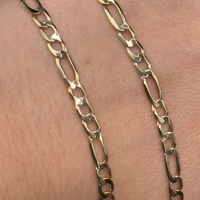 Unisex 9ct Yellow Gold Figaro Link Necklace