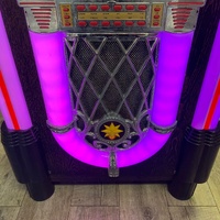 Signify EA0403/46486 Retro Jukebox Bluetooth CD USB FM LED Party Speaker