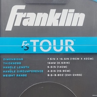 Franklin Dynasty 16 FS Tour T700 Carbon Fiber 16mm Pickleball Paddle USA Pickleball Approved Lightweight Performance Racket