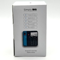 Simply Big B1000 4G SOS Senior Flip Mobile Phone Black Big Buttons Easy to Use